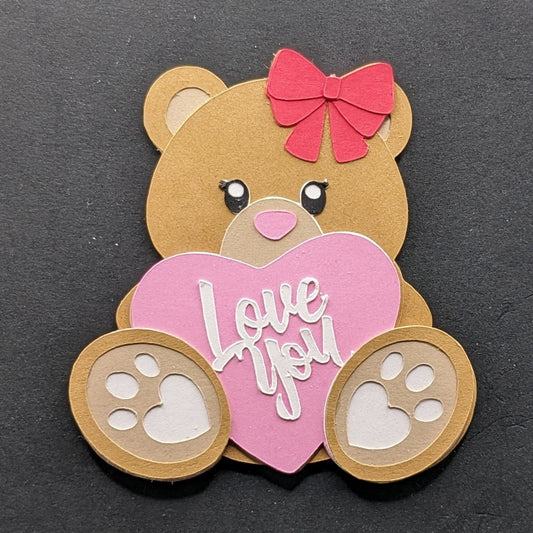 Adorable 3-Inch Teddy Bear Magnets with Heart – Perfect Gift for Any Occasion!