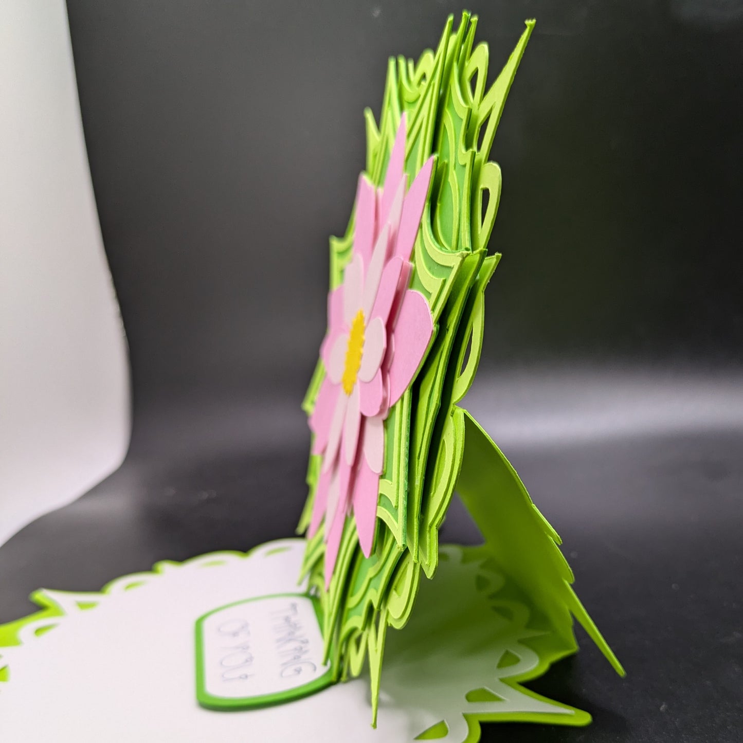 Elegant Water Lily Easel Fold Greeting Card