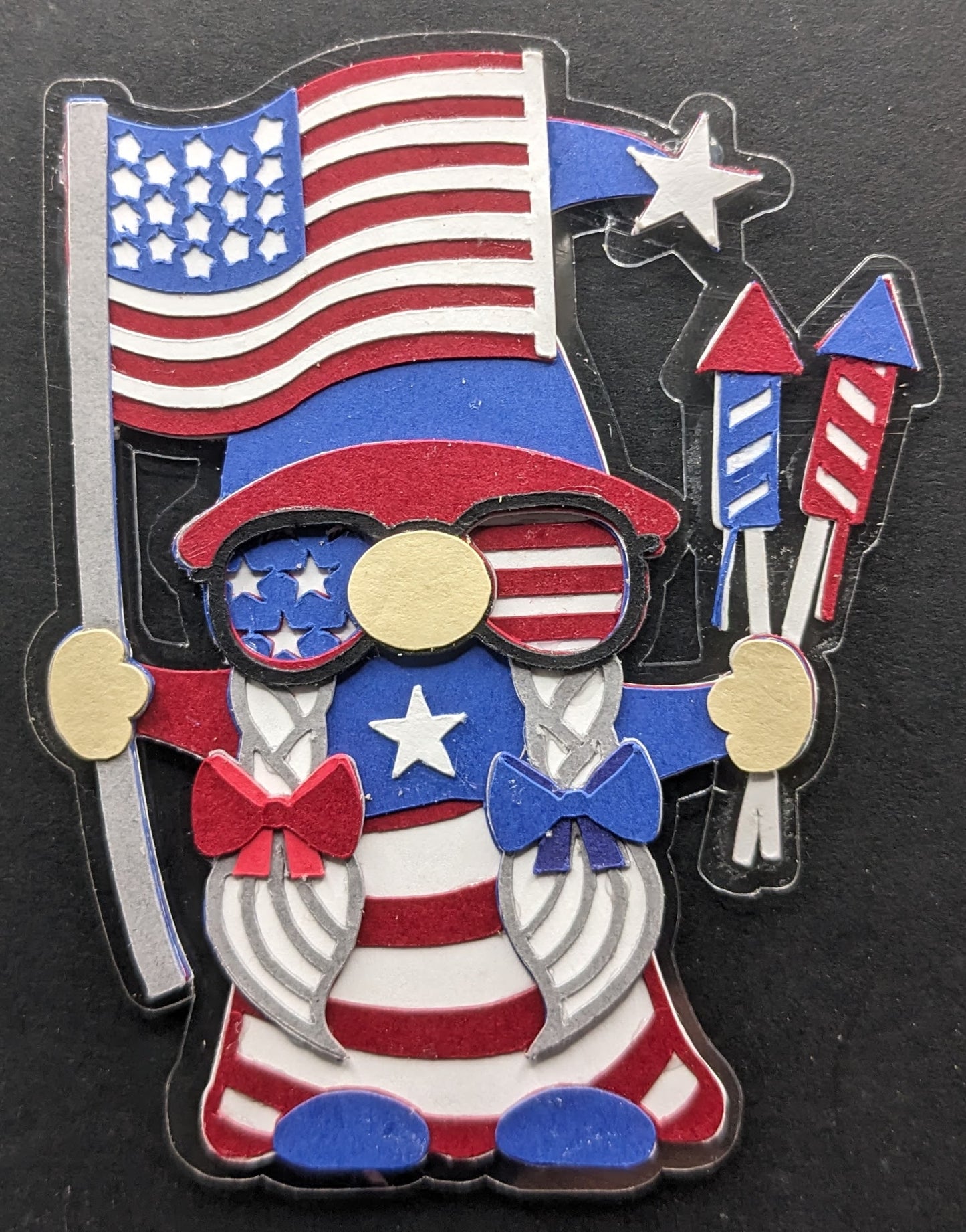 Fourth of July Gnome Magnet