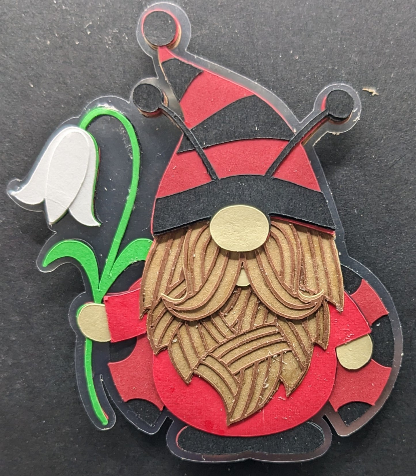 Gnome Ladybug Magnet