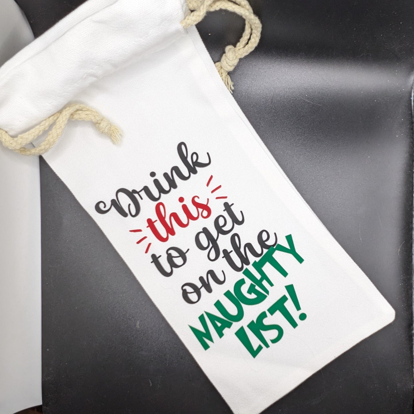Wine-derful Laughter Canvas Gift Bag Set