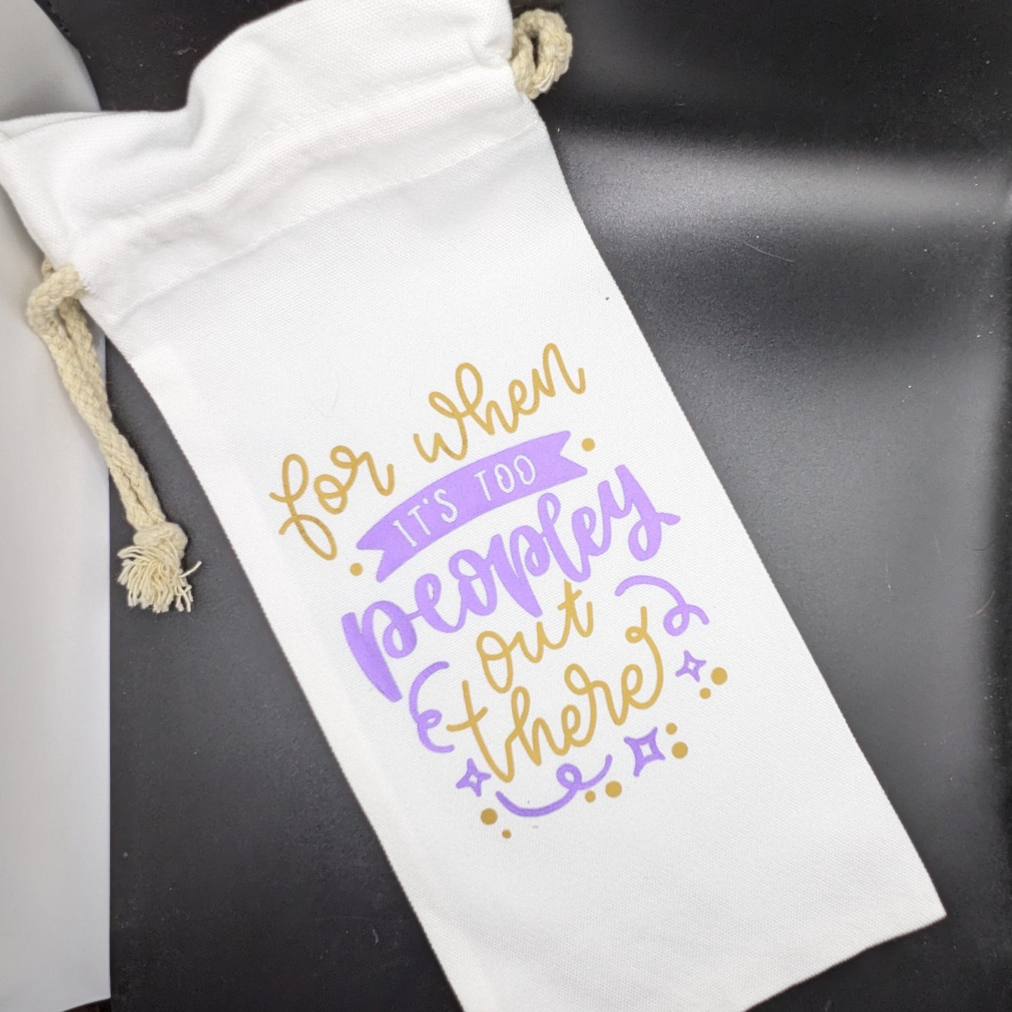 Wine-derful Laughter Canvas Gift Bag Set