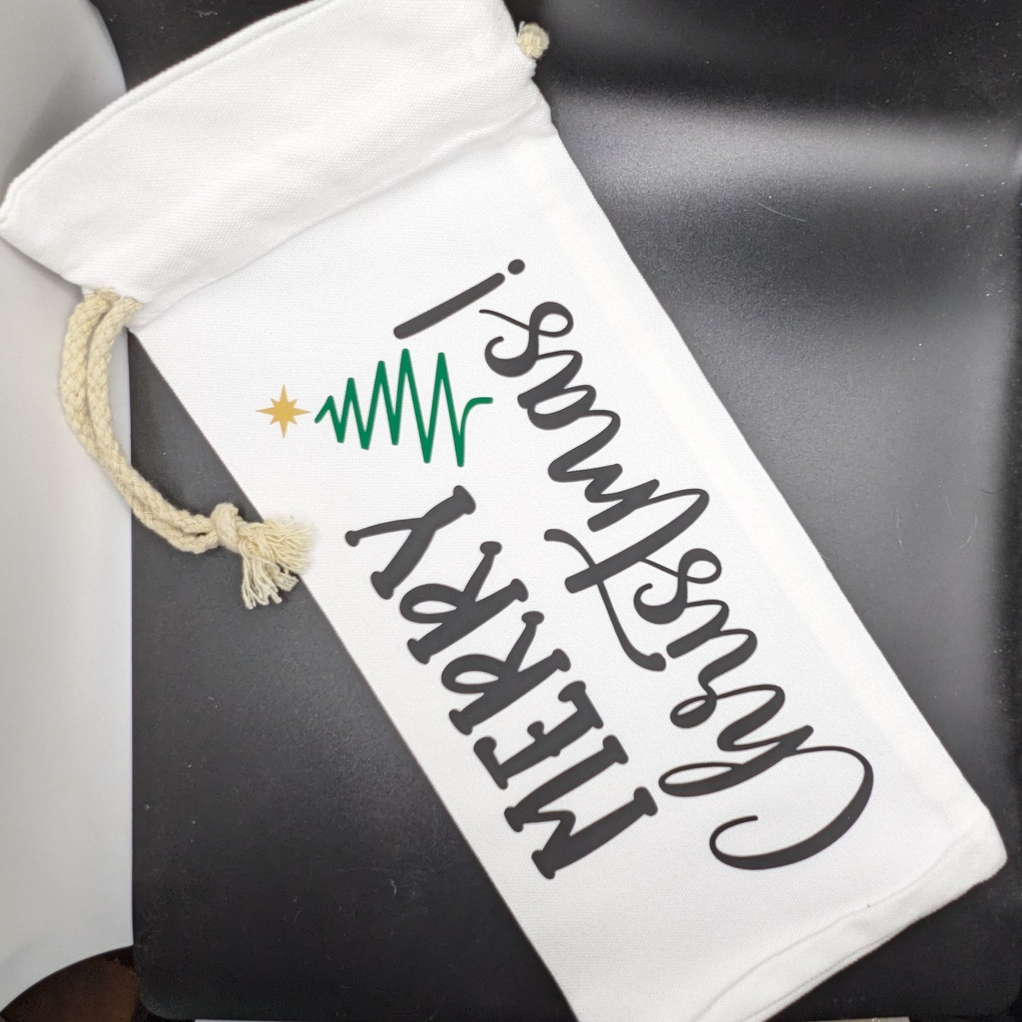 Wine-derful Laughter Canvas Gift Bag Set