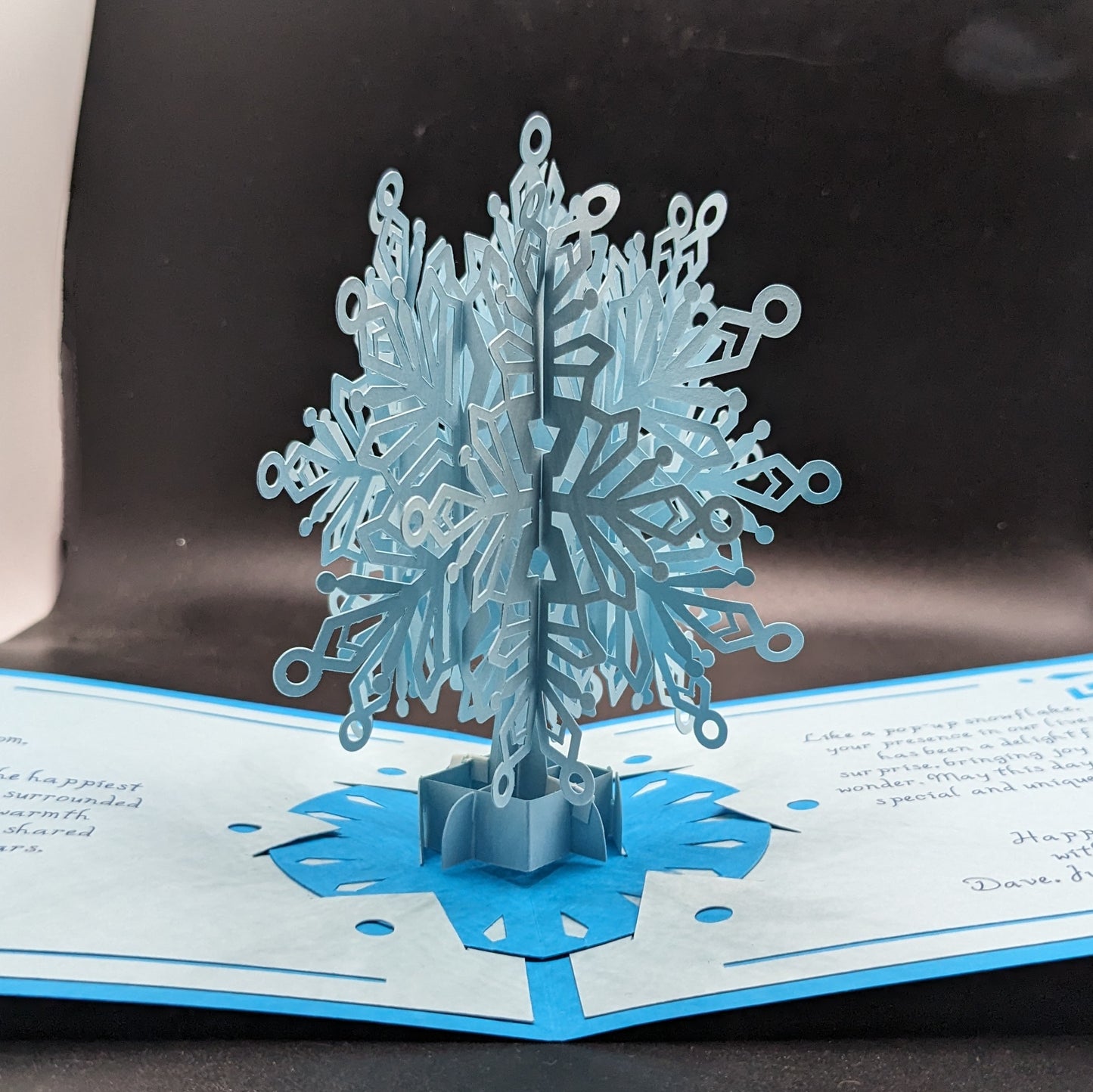 Snowflake Magic: Unveiling the Enchanting 6x6 Pop-Up Card ❄️✨