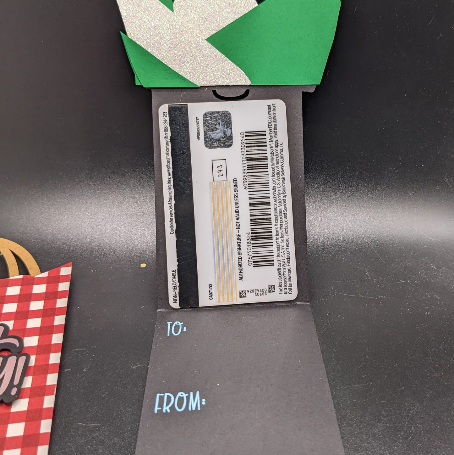 Gift Bag Surprise: 3D Layered Cardstock Gift Card Holder with Tissue Paper