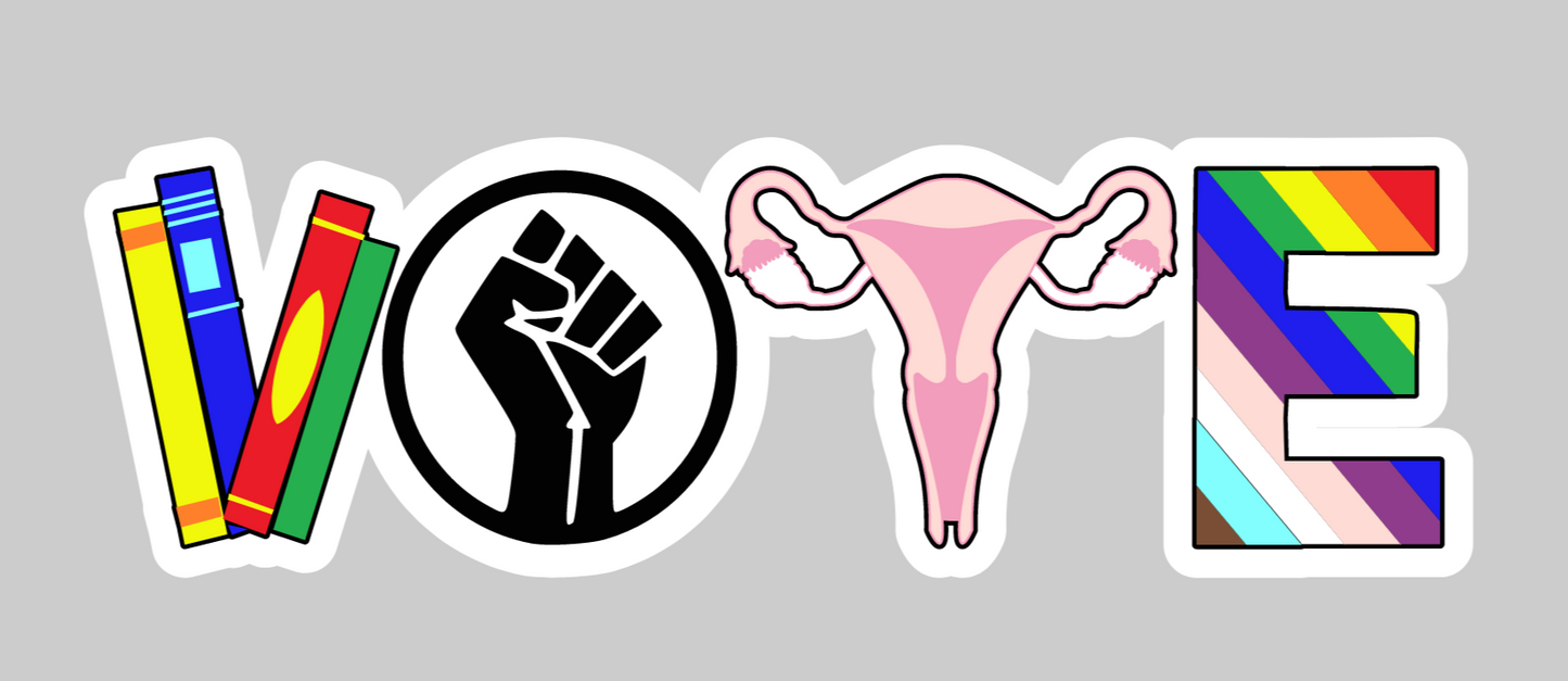 Inclusive Vote Sticker Vote Decal