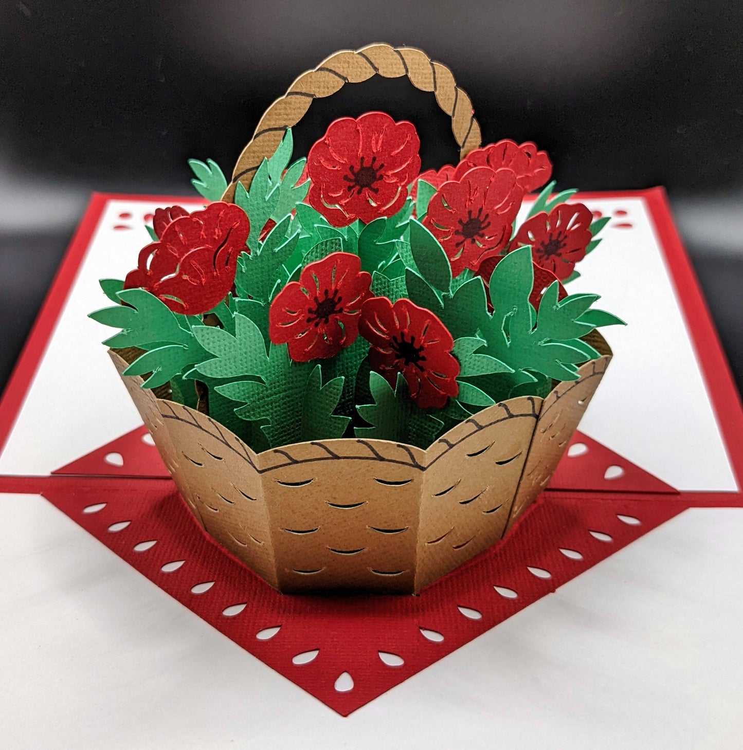 Basket of Flowers Greeting Cards