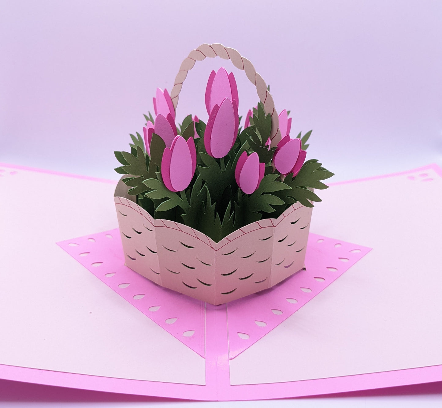 Basket of Flowers Greeting Cards