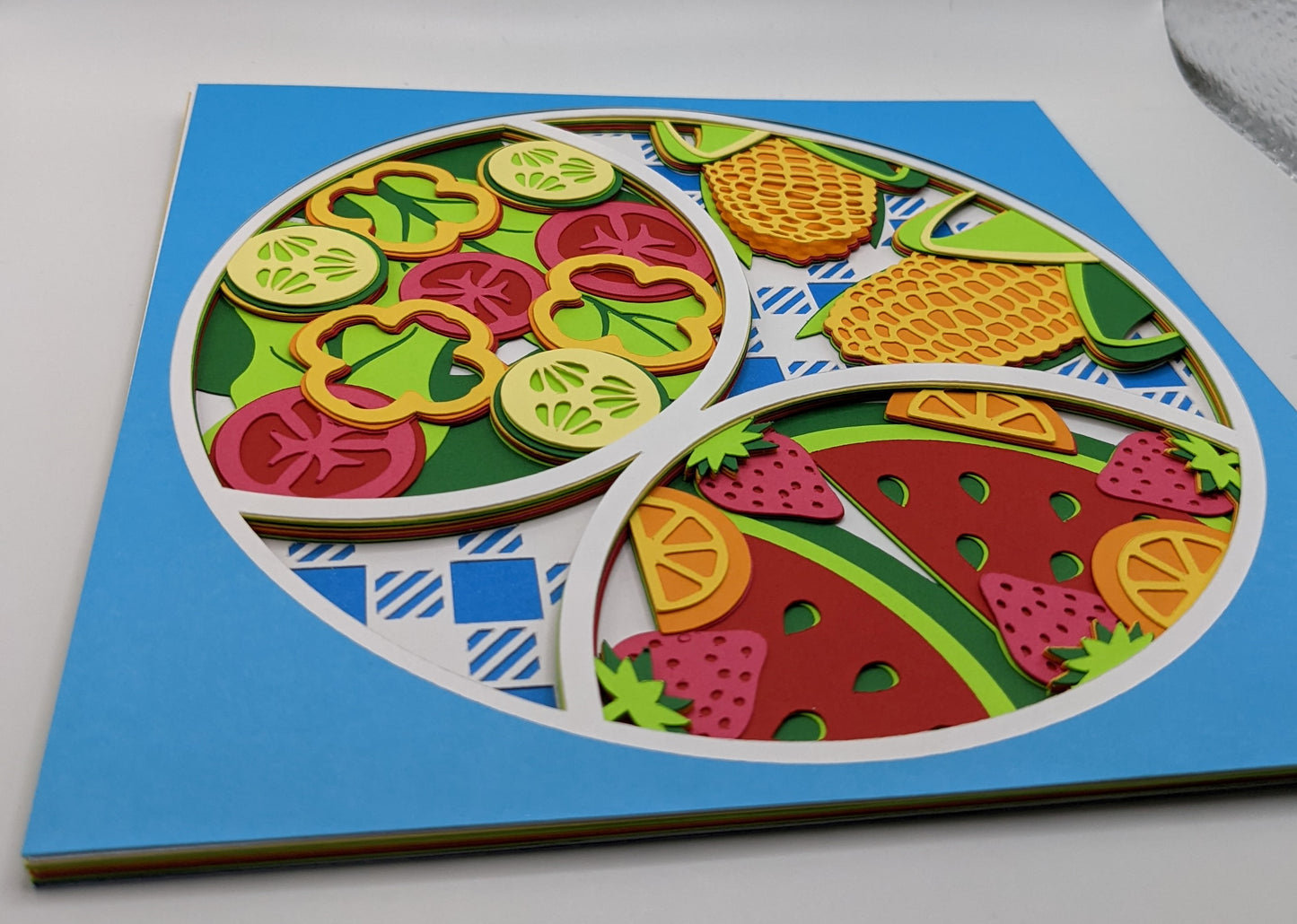 Summer Picnic Shadow Box