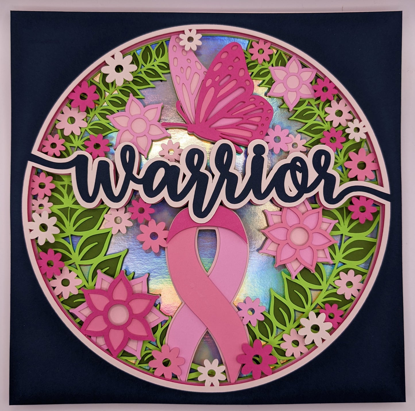 Cancer Warrior Shadow Box