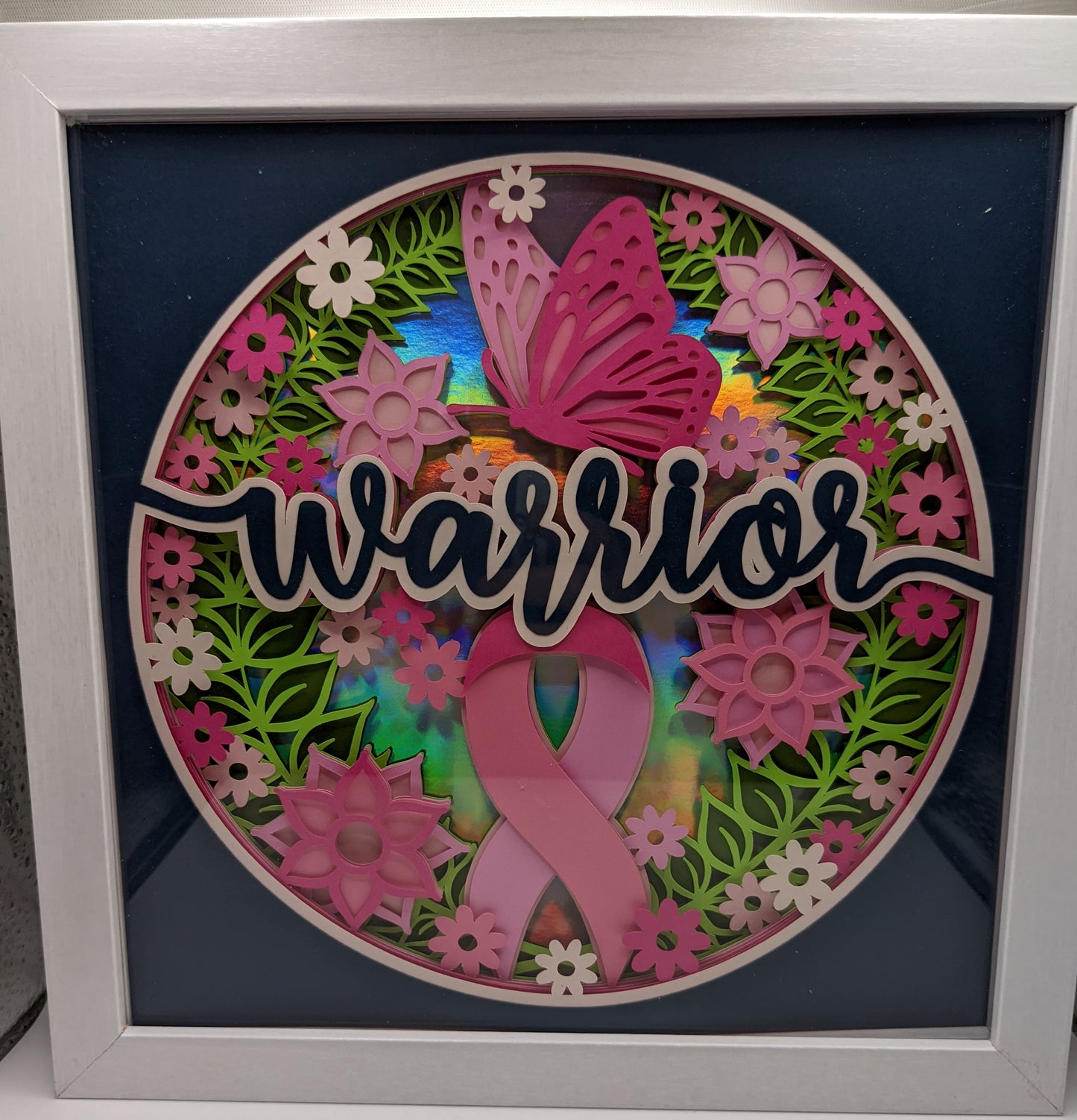 Cancer Warrior Shadow Box