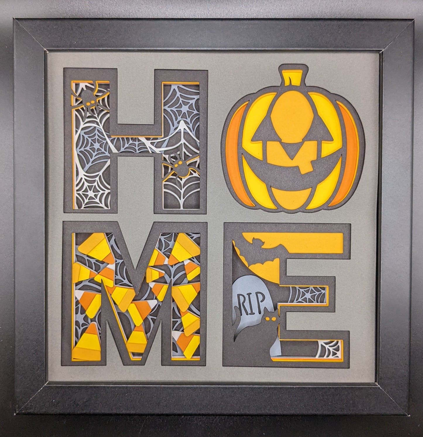 "Home" Halloween Shadow Box