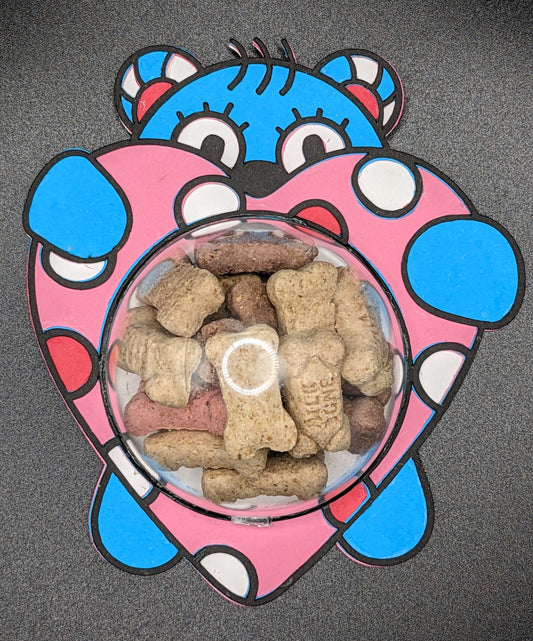 Valentine Bear Dog Treat Dome