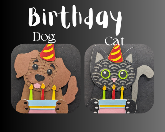 Dog & Cat Birthday Magnet