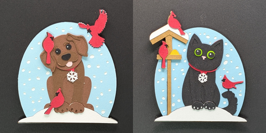 Joyful Cardinal Pets Cardstock Magnet