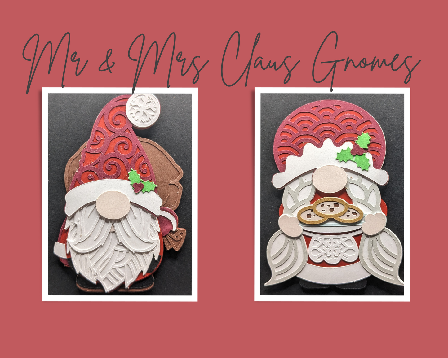 Mr. & Mrs. Claus Gnome Magnet