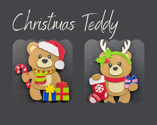 Teddy Bear Christmas Magnet