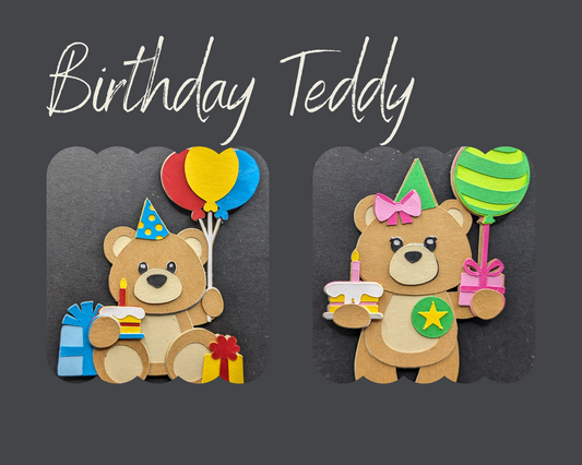 Teddy Bear Birthday Magnet