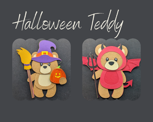Teddy Bear Halloween Magnet