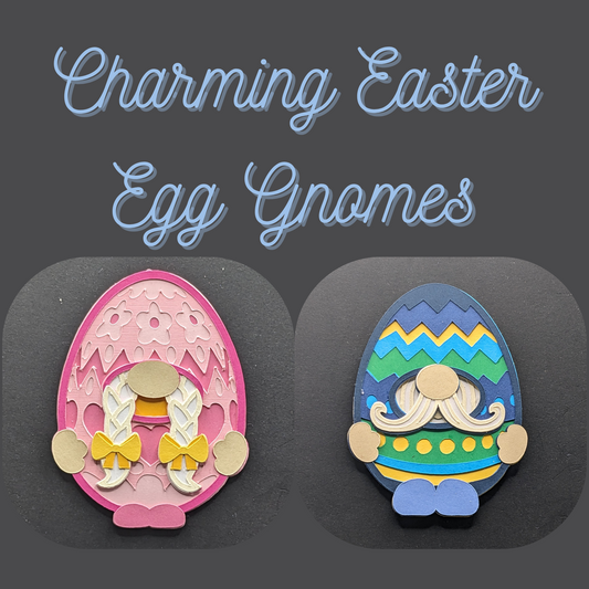 Charming Easter Egg Gnome Magnets