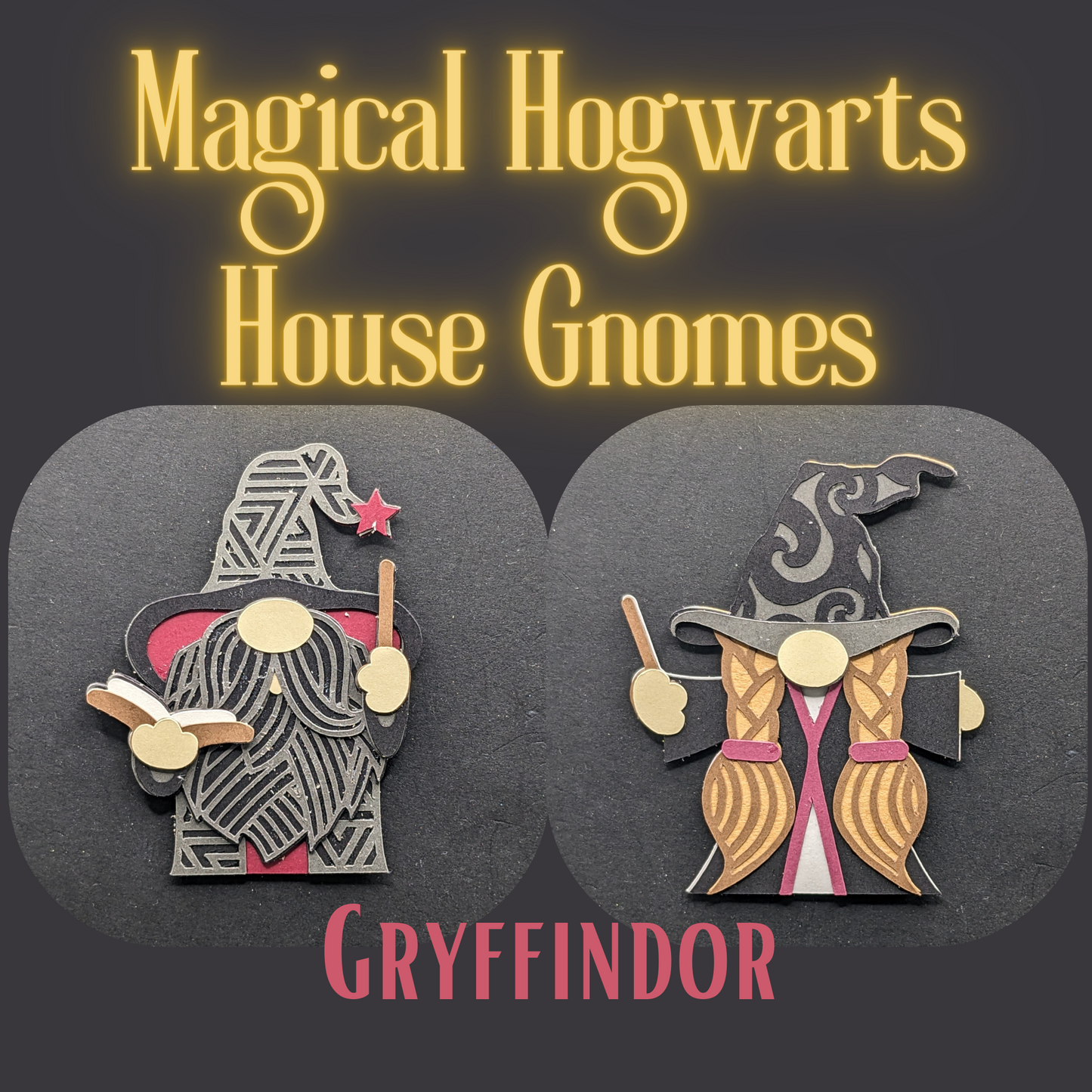 Magical Hogwarts House Gnome Magnets