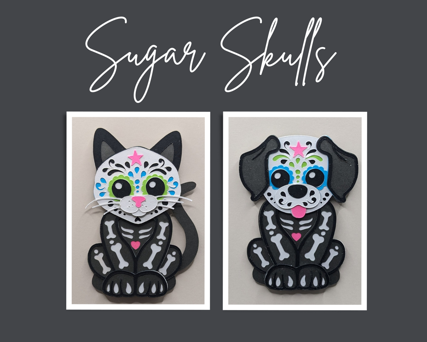 Sugar Skull, Dog & Cat Magnet