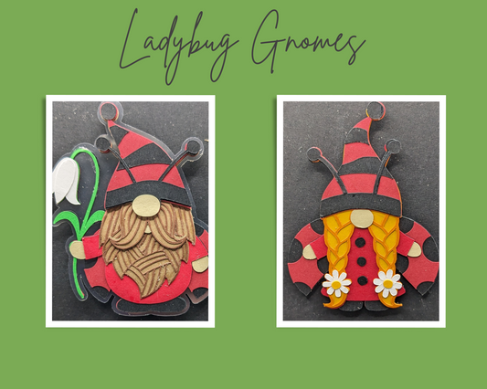 Gnome Ladybug Magnet