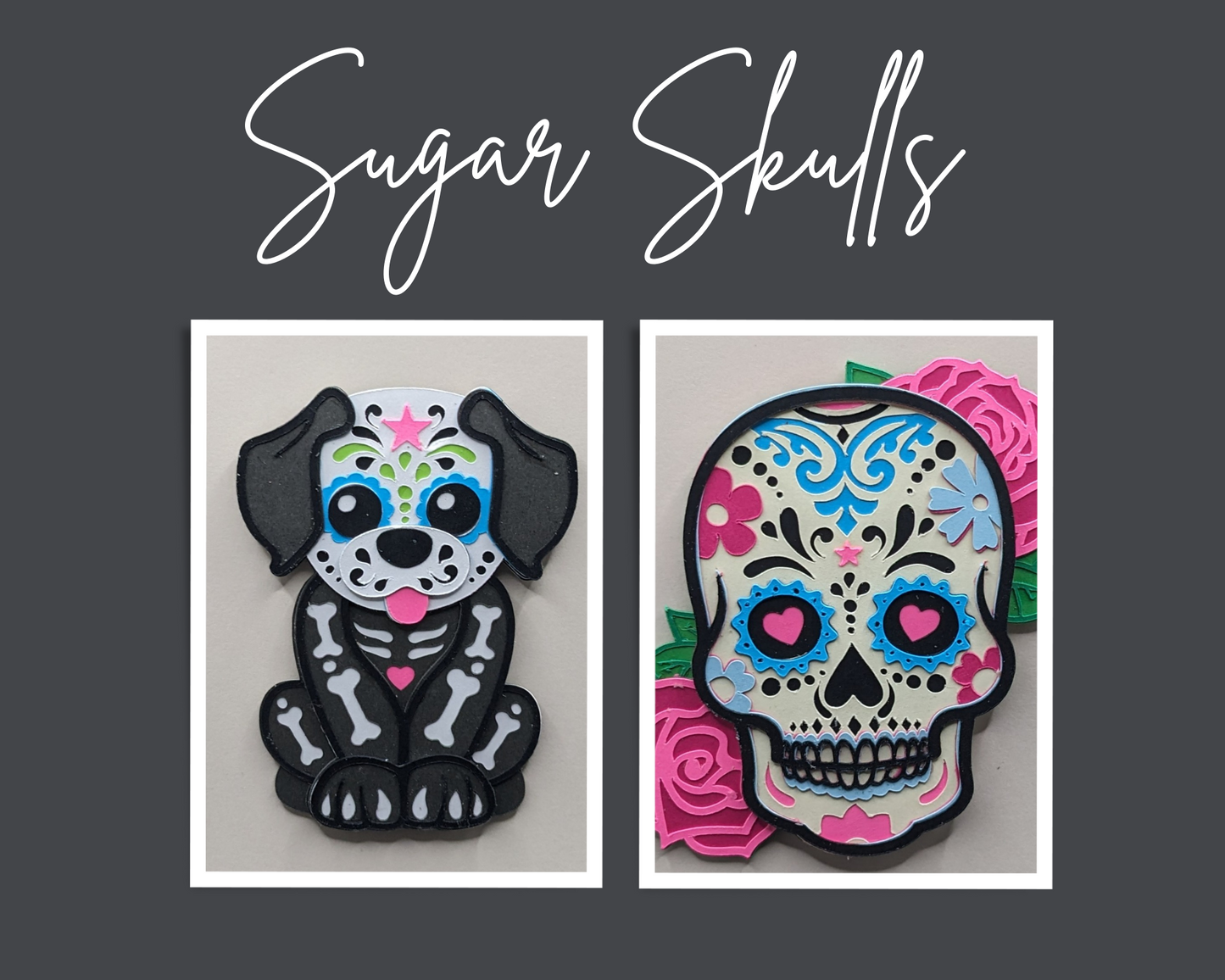 Sugar Skull, Dog & Cat Magnet