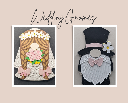 Gnome Bride and Groom Magnet