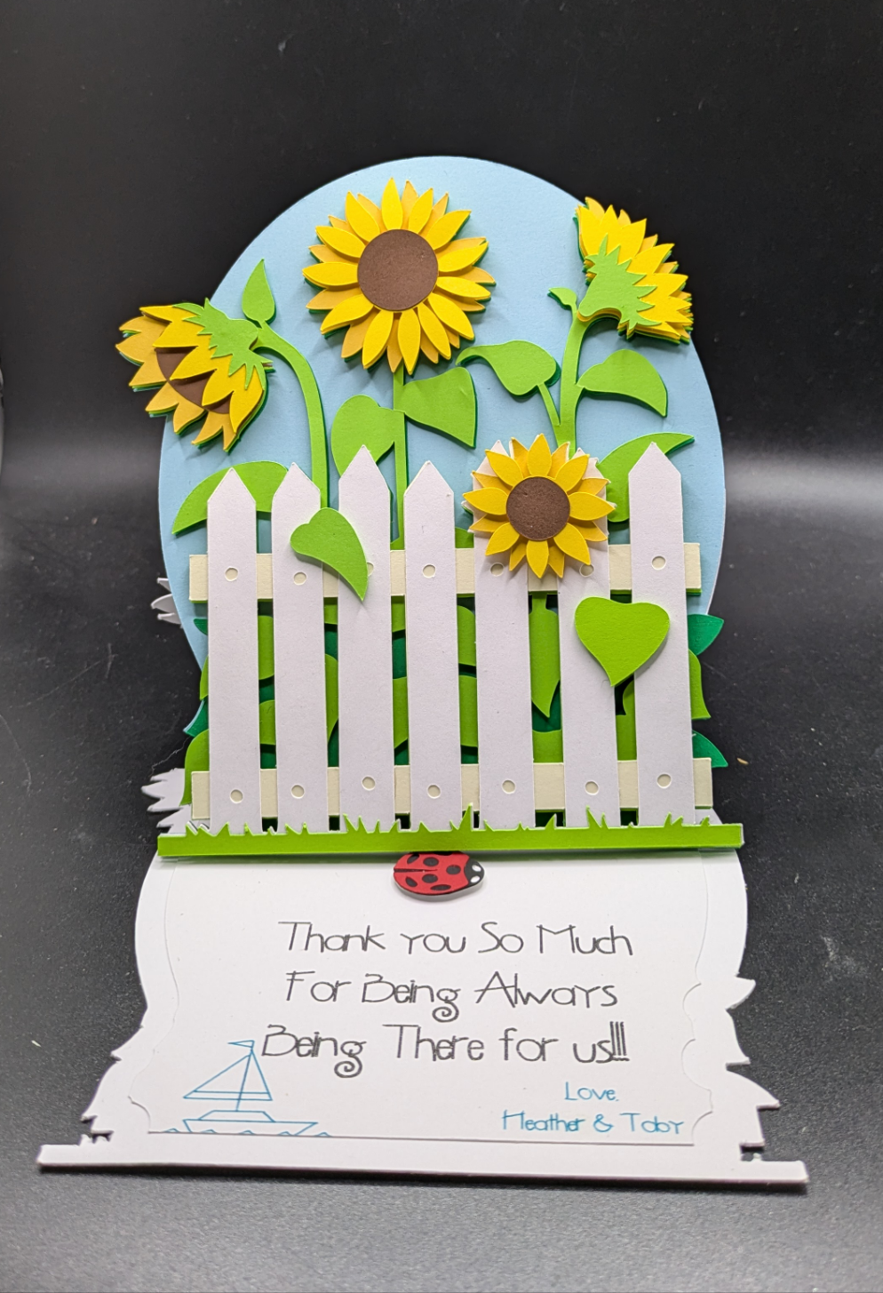 Rustic Charm Sunflower Easel Card