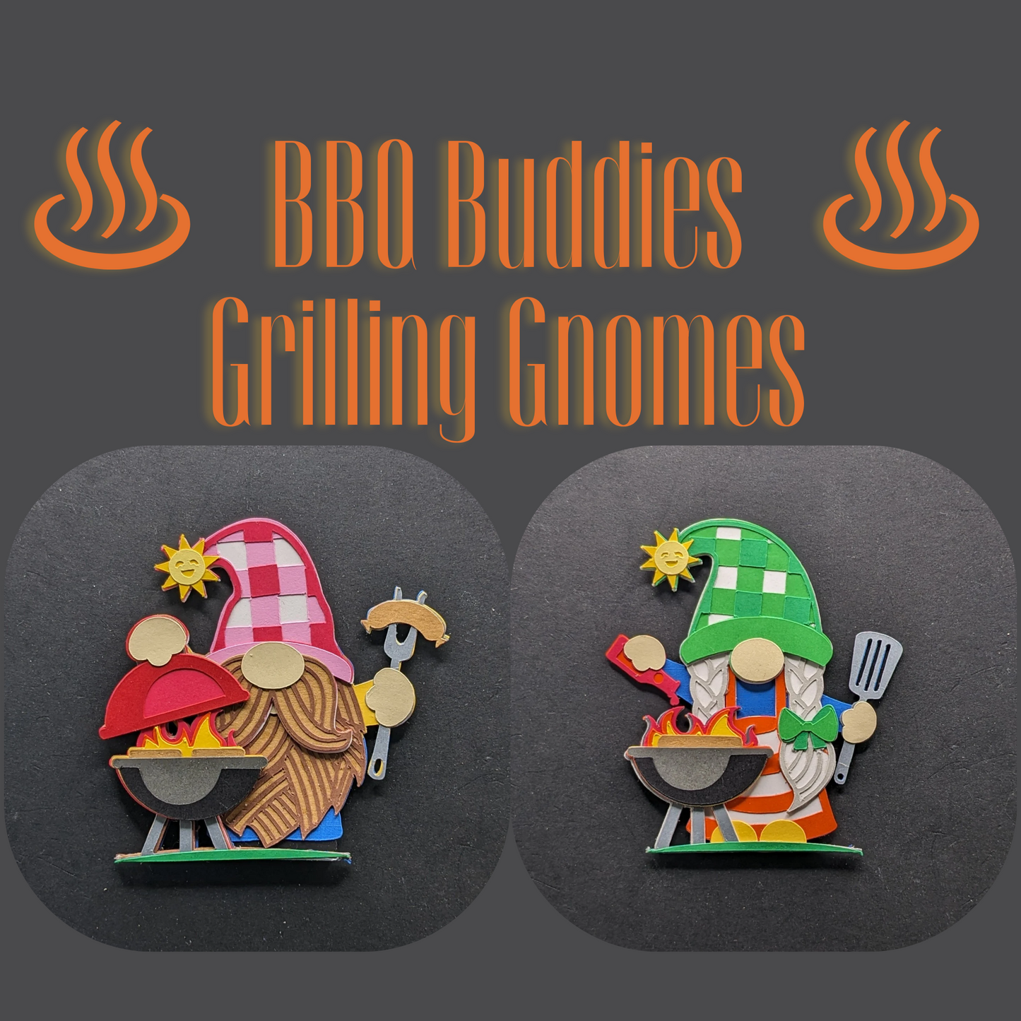 BBQ Buddies: Grilling Gnome Magnets!