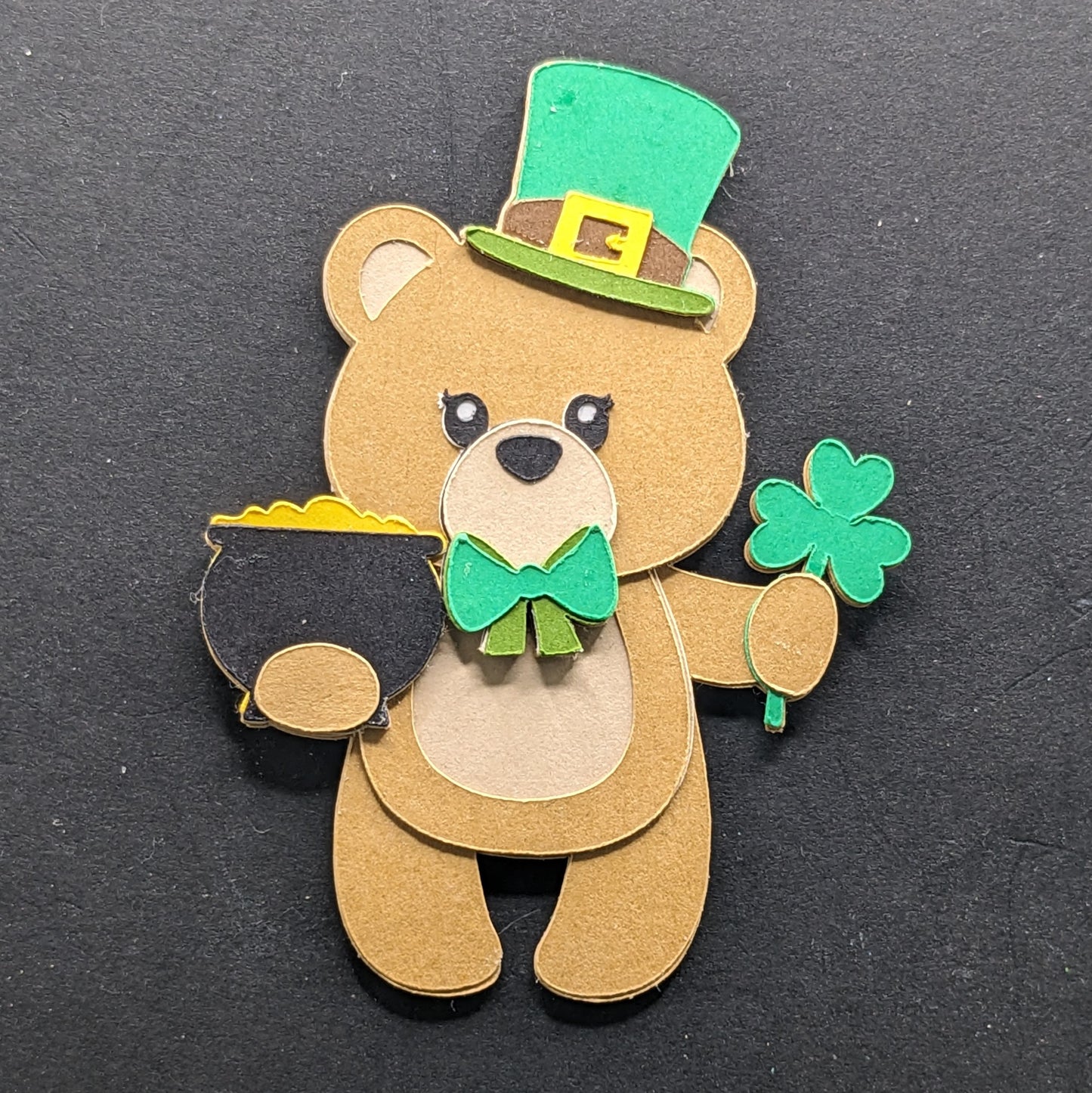 Leprechaun Luck and Shamrock Sweetness Teddy Bear Magnets