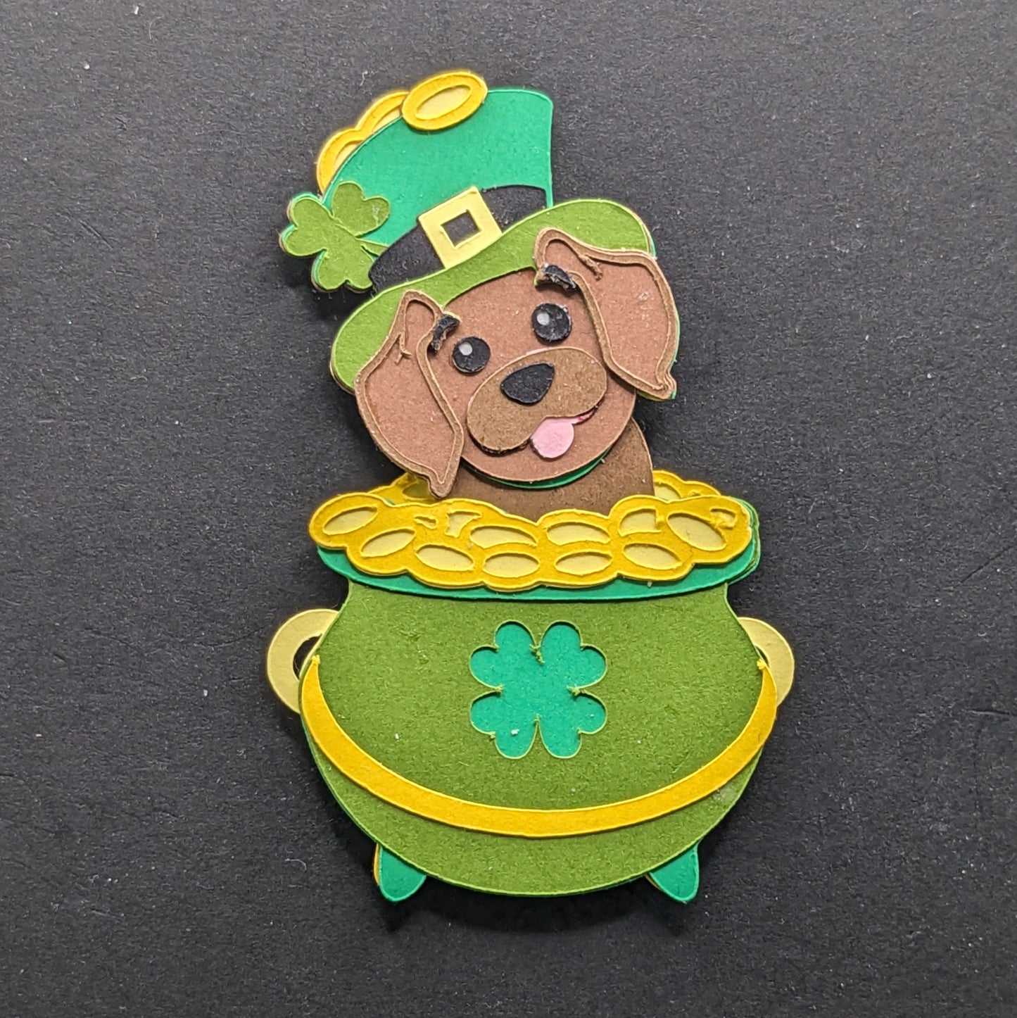 Lucky Pup & Lucky Charm Cat: A 3-Inch Layered Cardstock Magnets