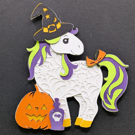 Enchanted Halloween Unicorn Magnet