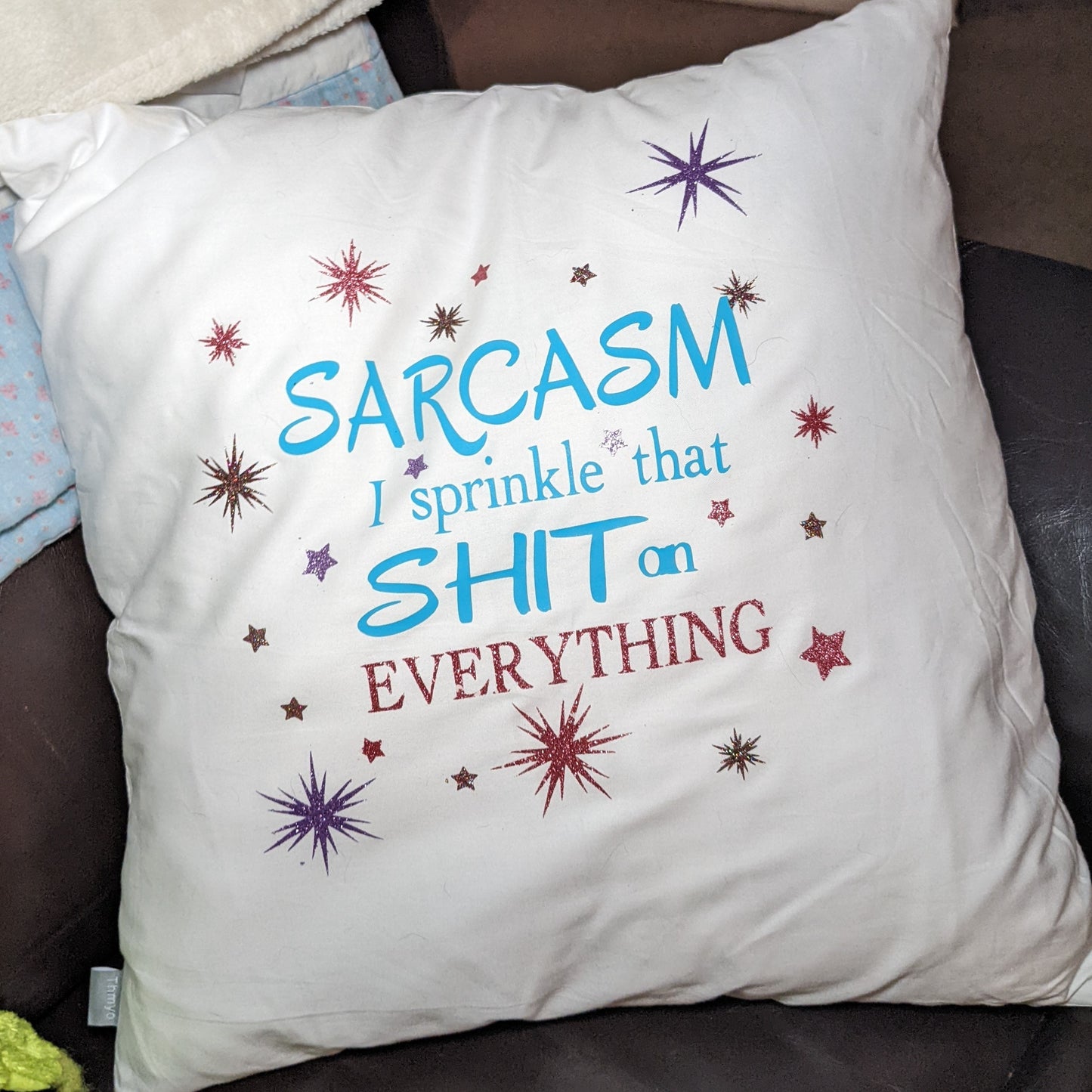 4 All Seasons Collection: 18x18 Inch Decorative Throw Pillows with Adorable & Sarcastic HTV Designs