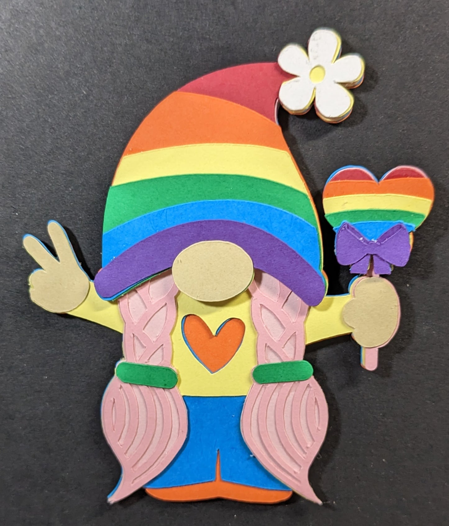 Rainbow Gnome Magnet