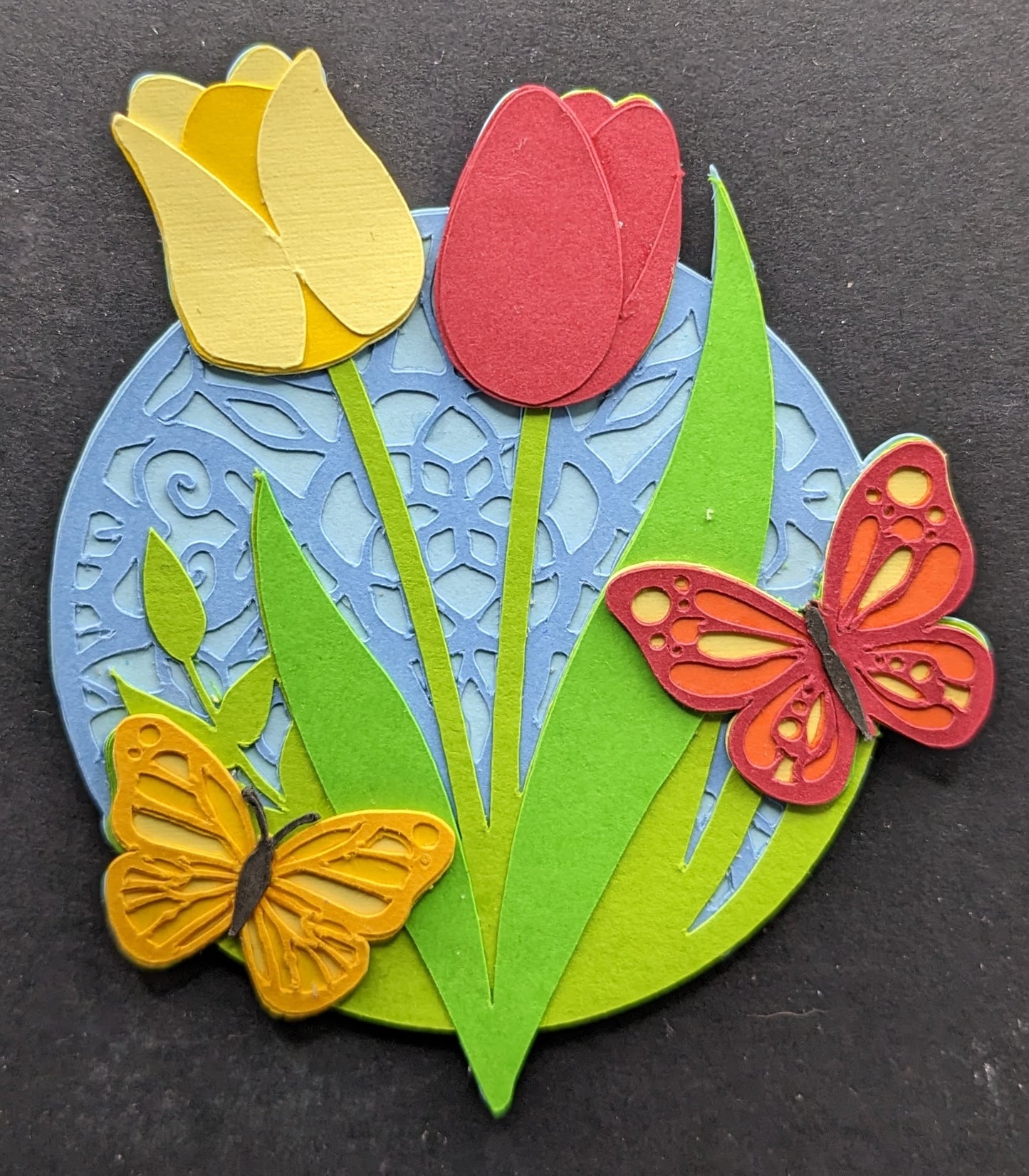 Tulips and Butterflies Magnet