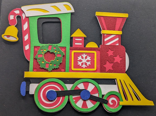 Customizable Christmas Train Magnet