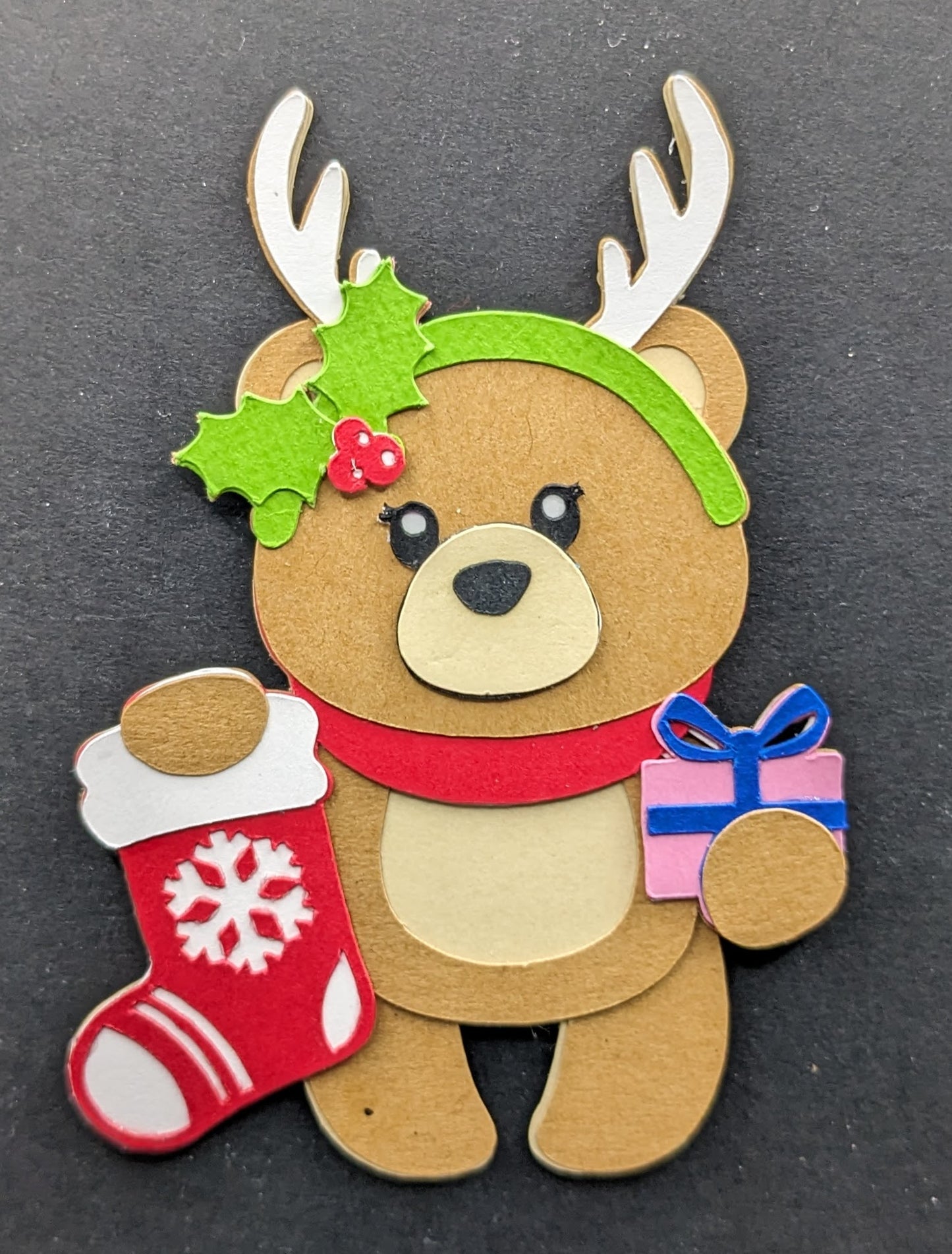 Teddy Bear Christmas Magnet