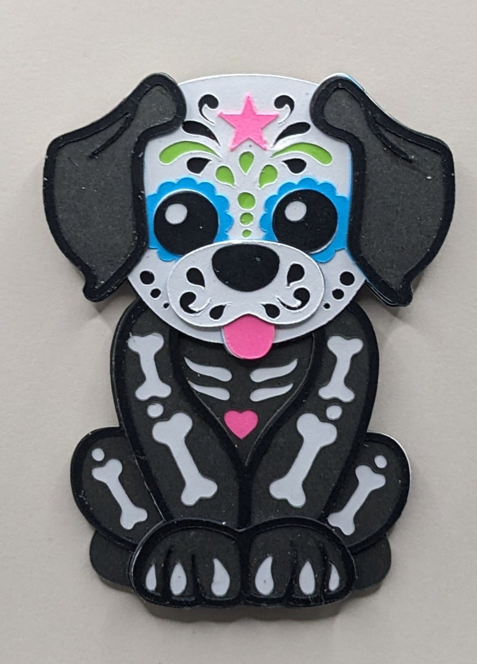 Sugar Skull, Dog & Cat Magnet