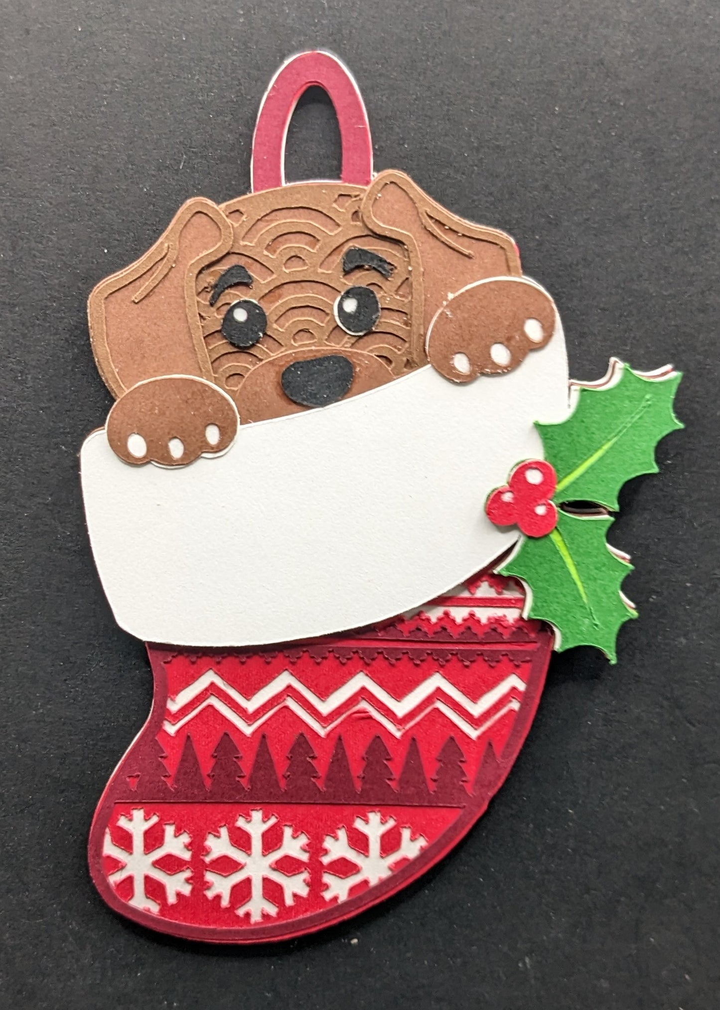 Dog & Cat in Christmas Stocking Magnet