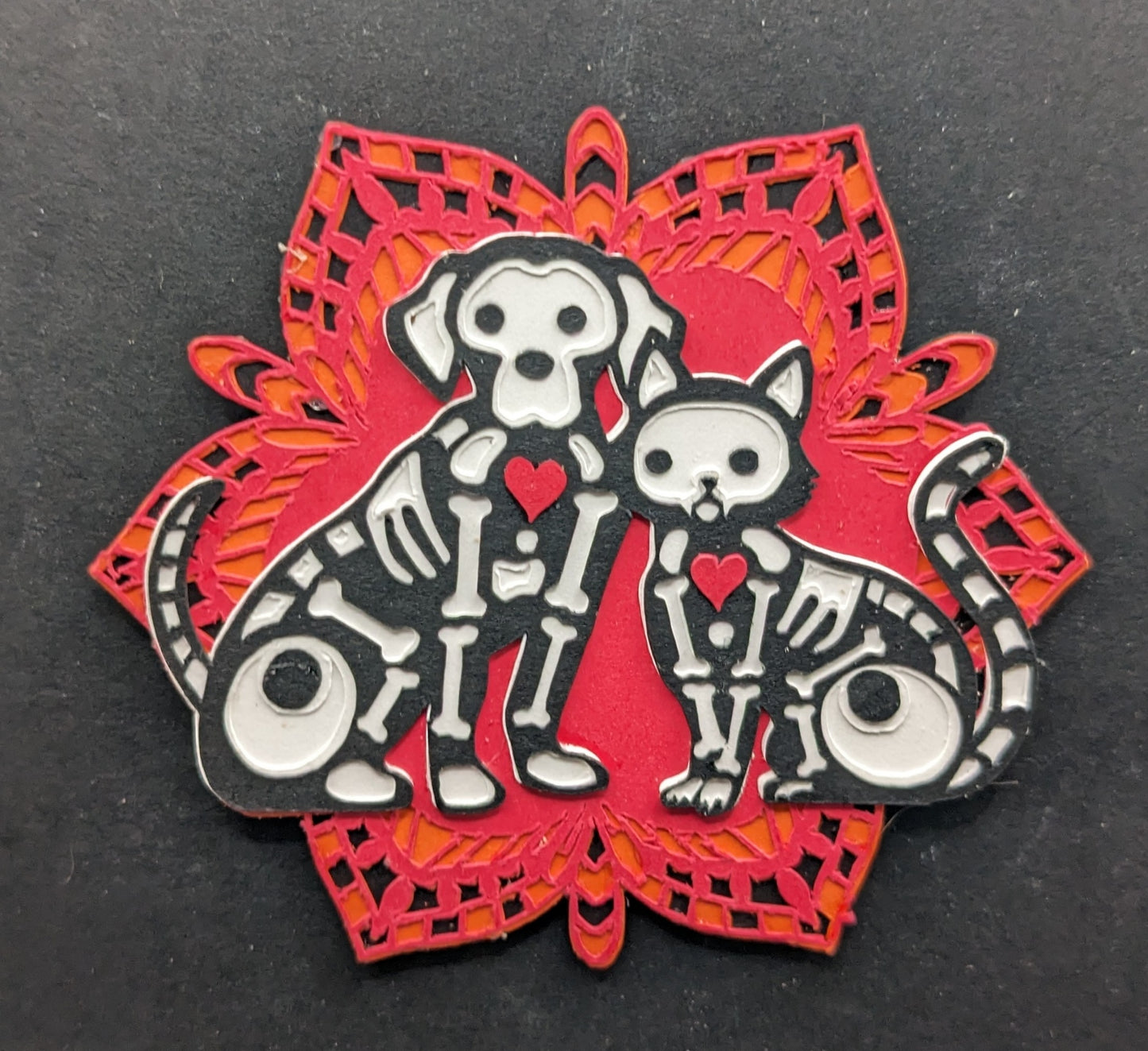 Skeleton Dog & Cat Magnet