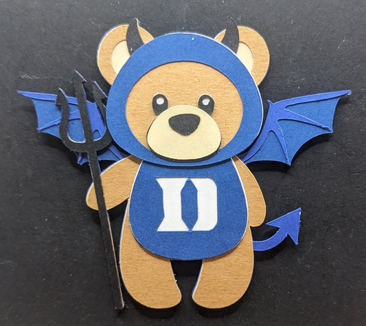 Blue Devil Teddy Bear Magnet