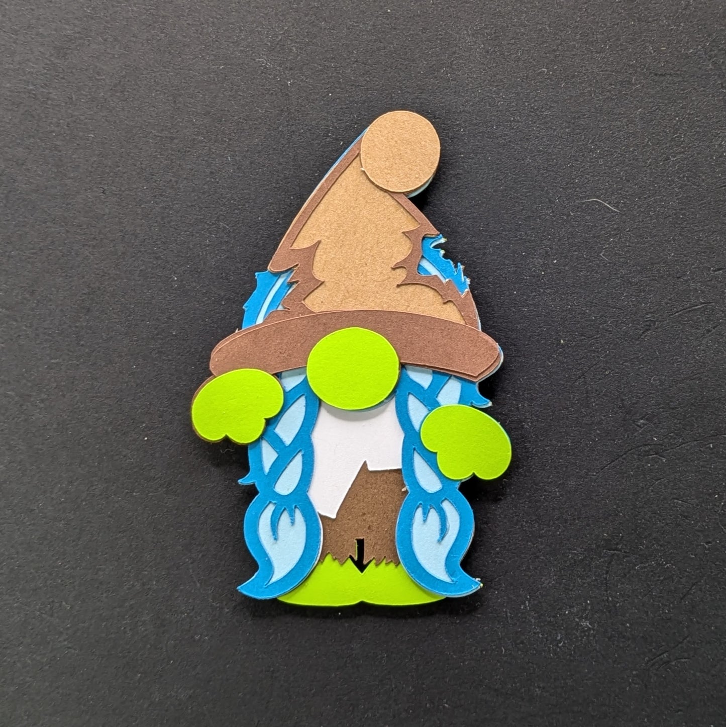 Spooky 3-Inch Layered Cardstock Halloween Zombie Gnome Magnets