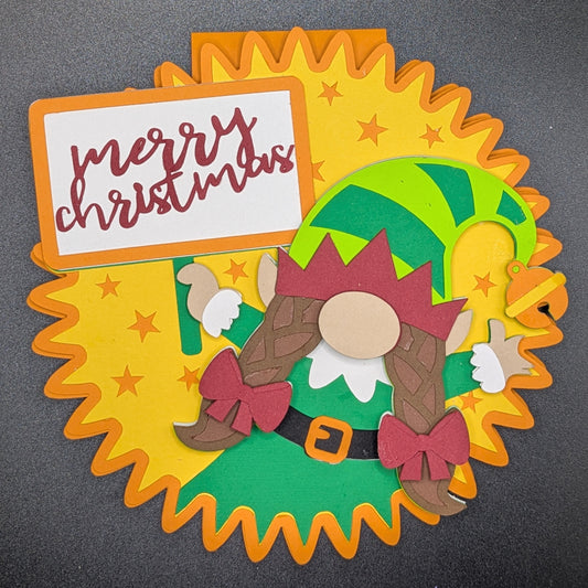 Enchanted Elf Christmas Easel Card