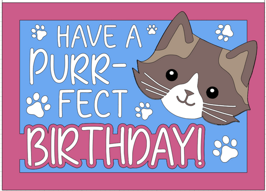 Purrfect Birthday Card