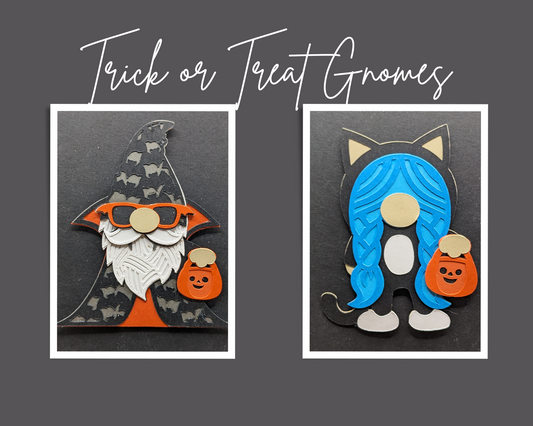 Trick or Treat Gnome Magnet