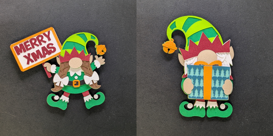 Jolly Elf Christmas Magnets