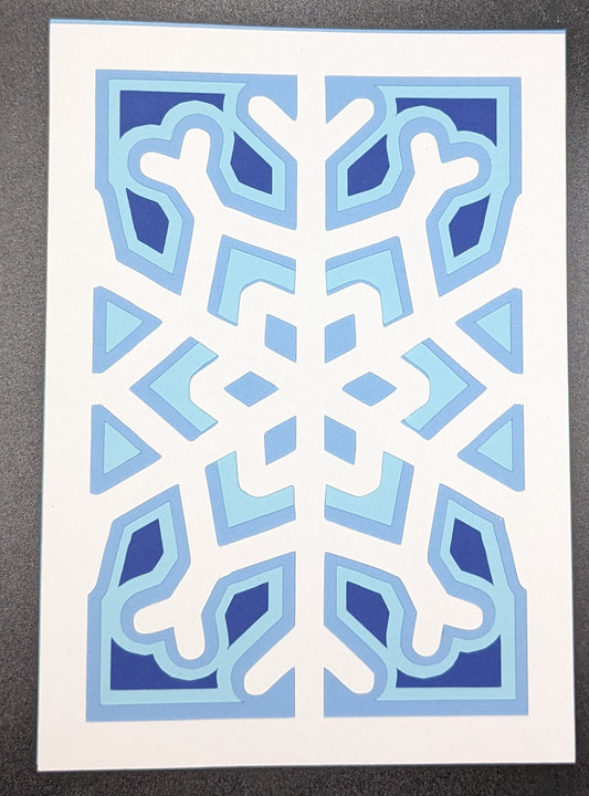 Snowflake Layered Cardstock Card