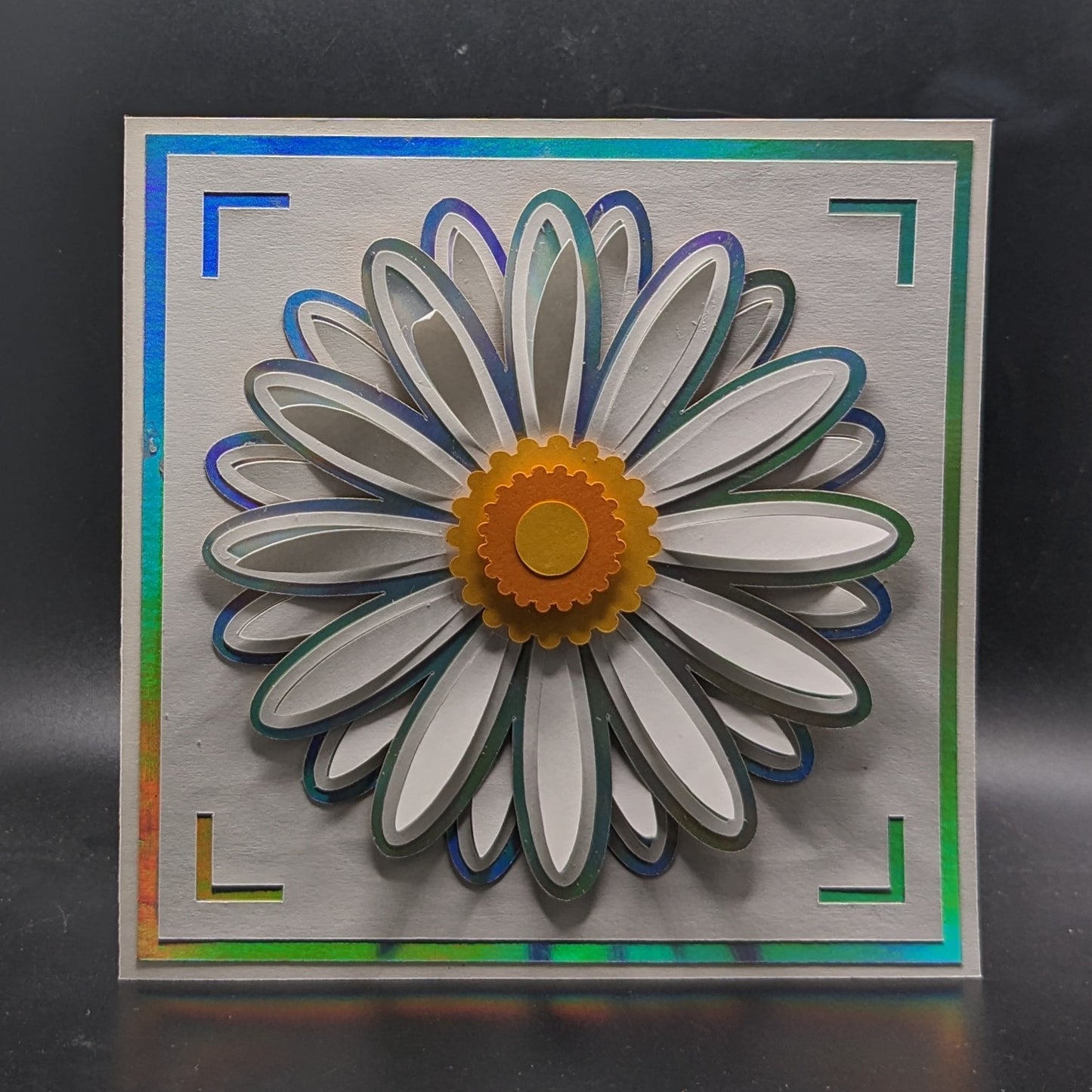 3d flower card